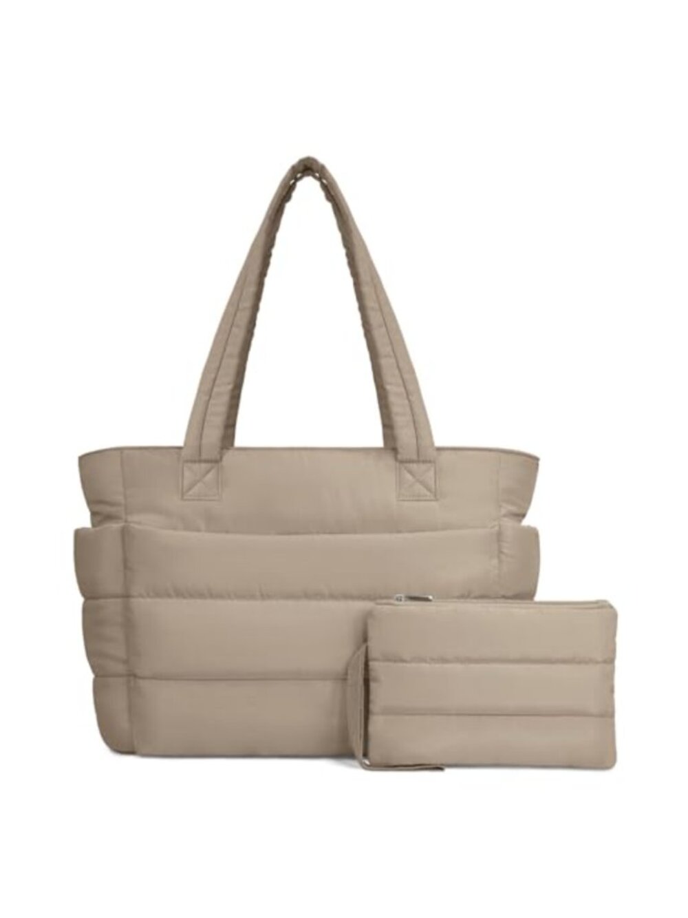 Puffer Tote Bag Lightweight Quilted Shoulder Work Travel Gym